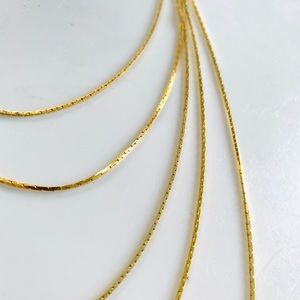 Vintage | gold layering chain necklace
